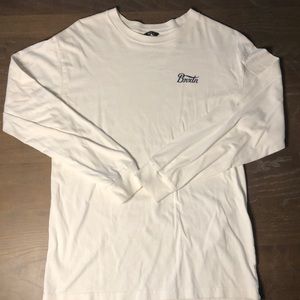 White Brixton long sleeve shirt. Good quality with one small spot on left arm.